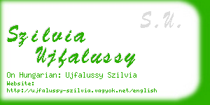 szilvia ujfalussy business card